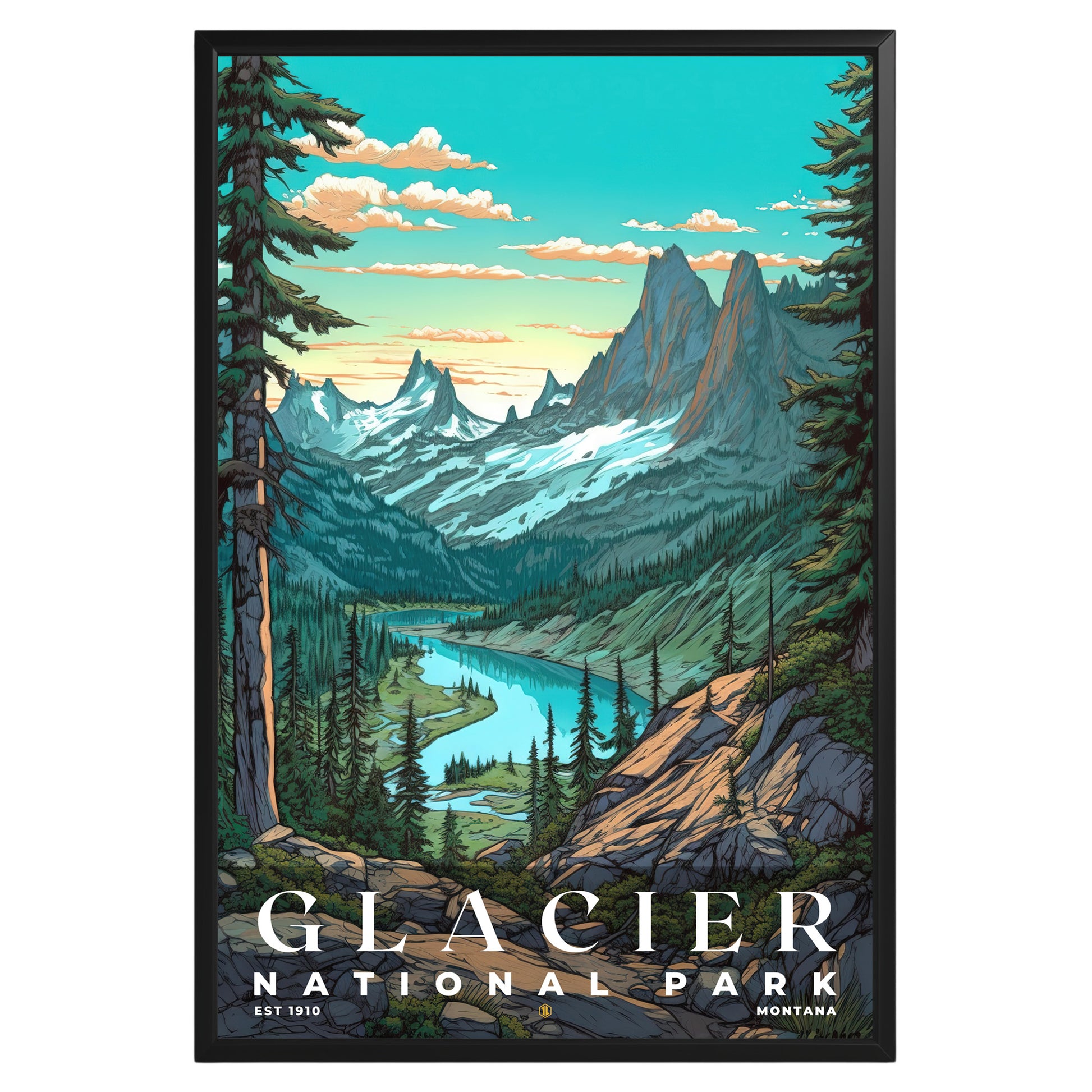 Glacier National Park Poster - GroovyGrove