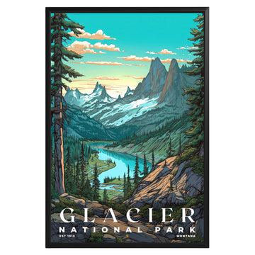 Glacier National Park Poster - GroovyGrove