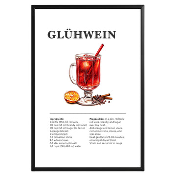 Gluhwein Cocktail Recipe Poster - GroovyGrove