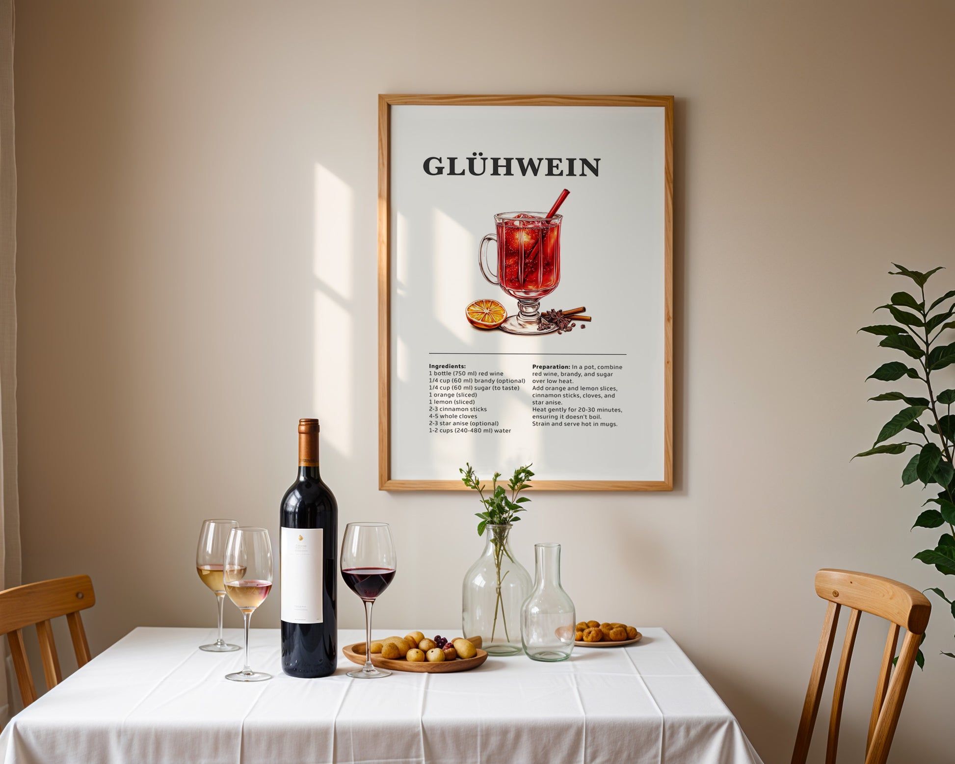 Gluhwein Cocktail Recipe Poster - GroovyGrove