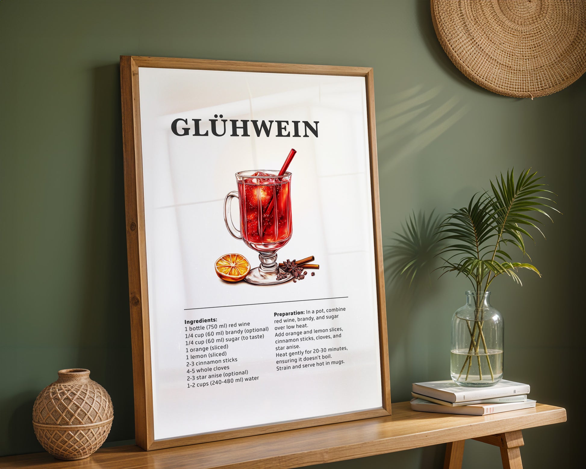 Gluhwein Cocktail Recipe Poster - GroovyGrove