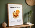 Godmother Cocktail Recipe Poster - GroovyGrove