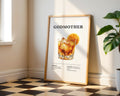 Godmother Cocktail Recipe Poster - GroovyGrove