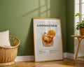 Godmother Cocktail Recipe Poster - GroovyGrove