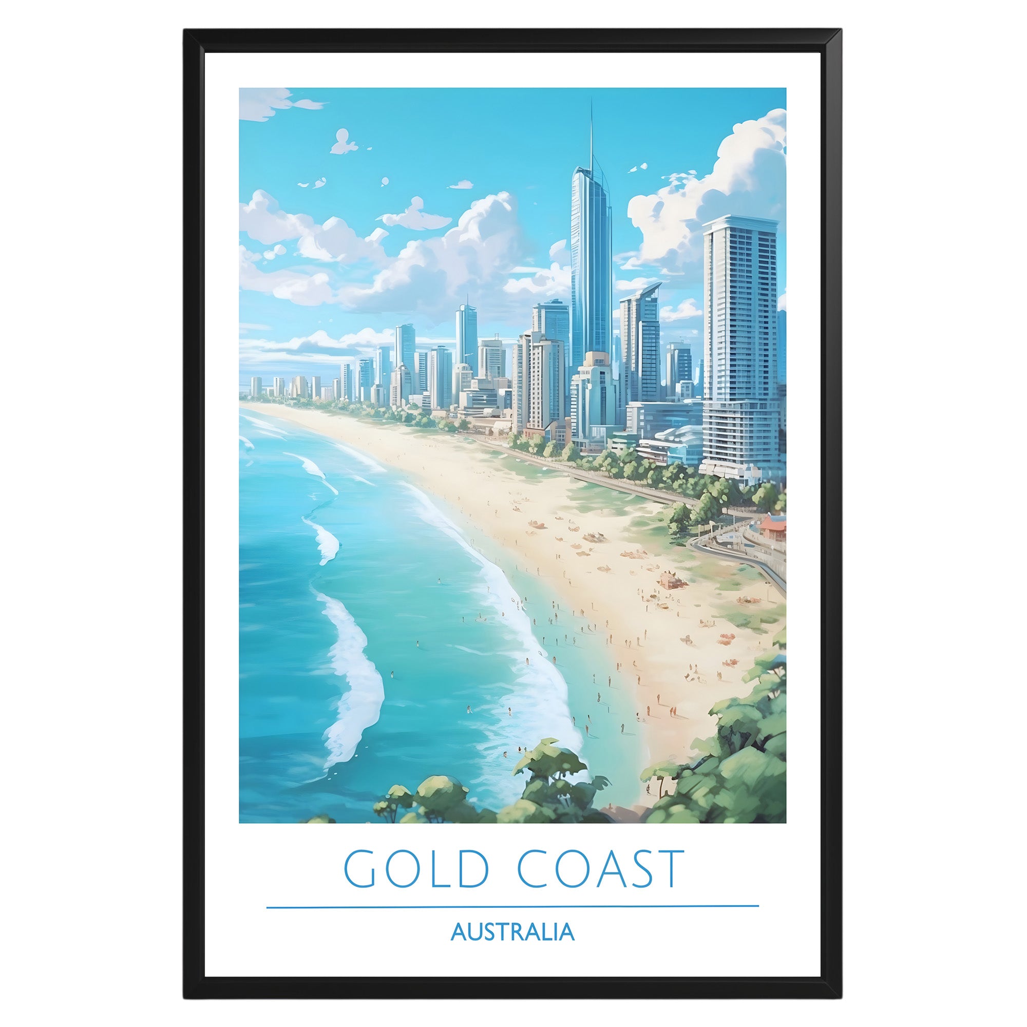 Gold Coast Australia Poster - GroovyGrove