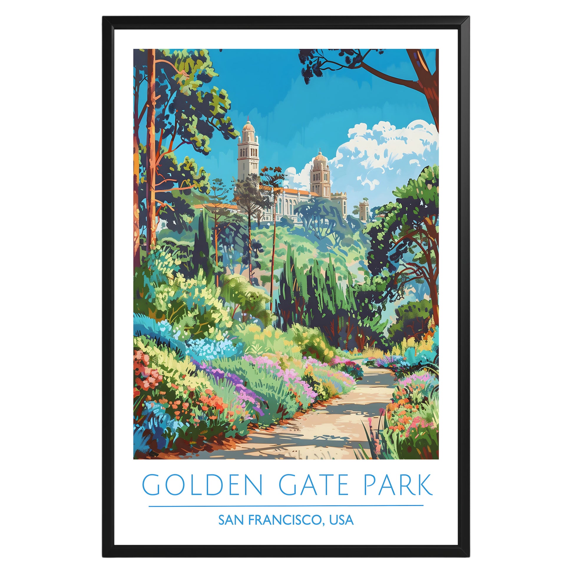 Golden Gate Park San Francisco Poster - GroovyGrove