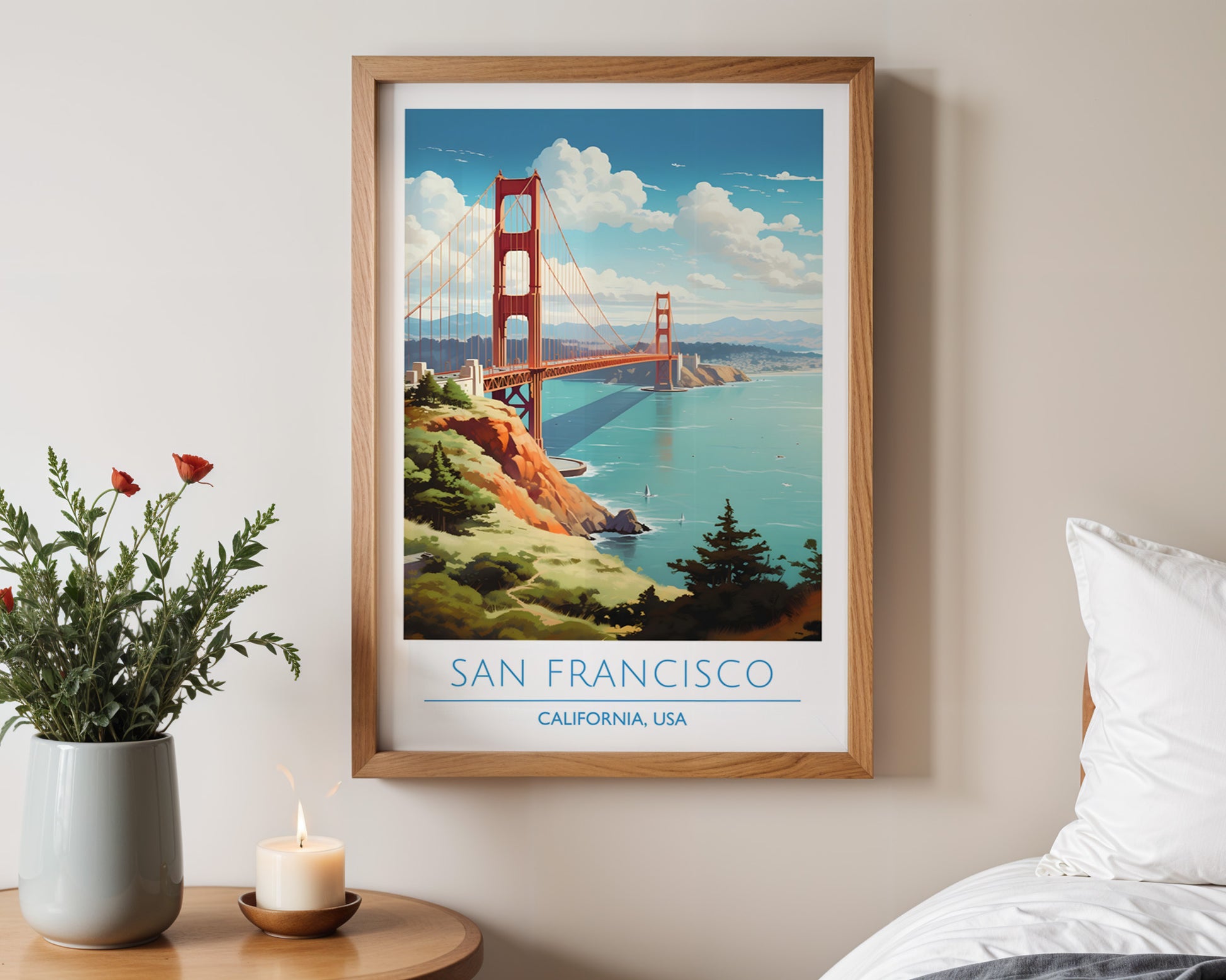 Golden Gate San Francisco California Poster - GroovyGrove