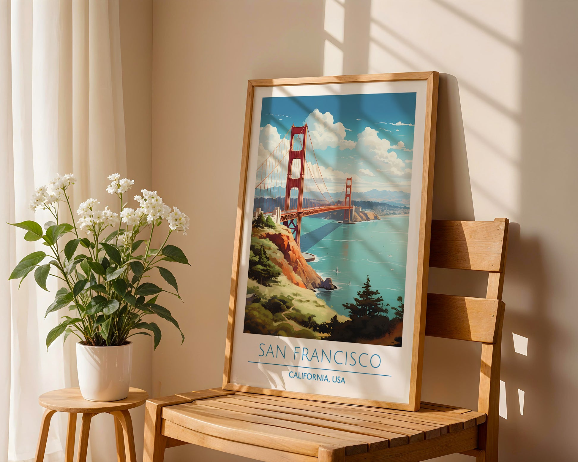 Golden Gate San Francisco California Poster - GroovyGrove