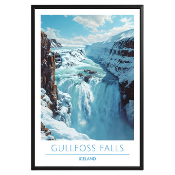 Gullfoss Falls Iceland Poster - GroovyGrove