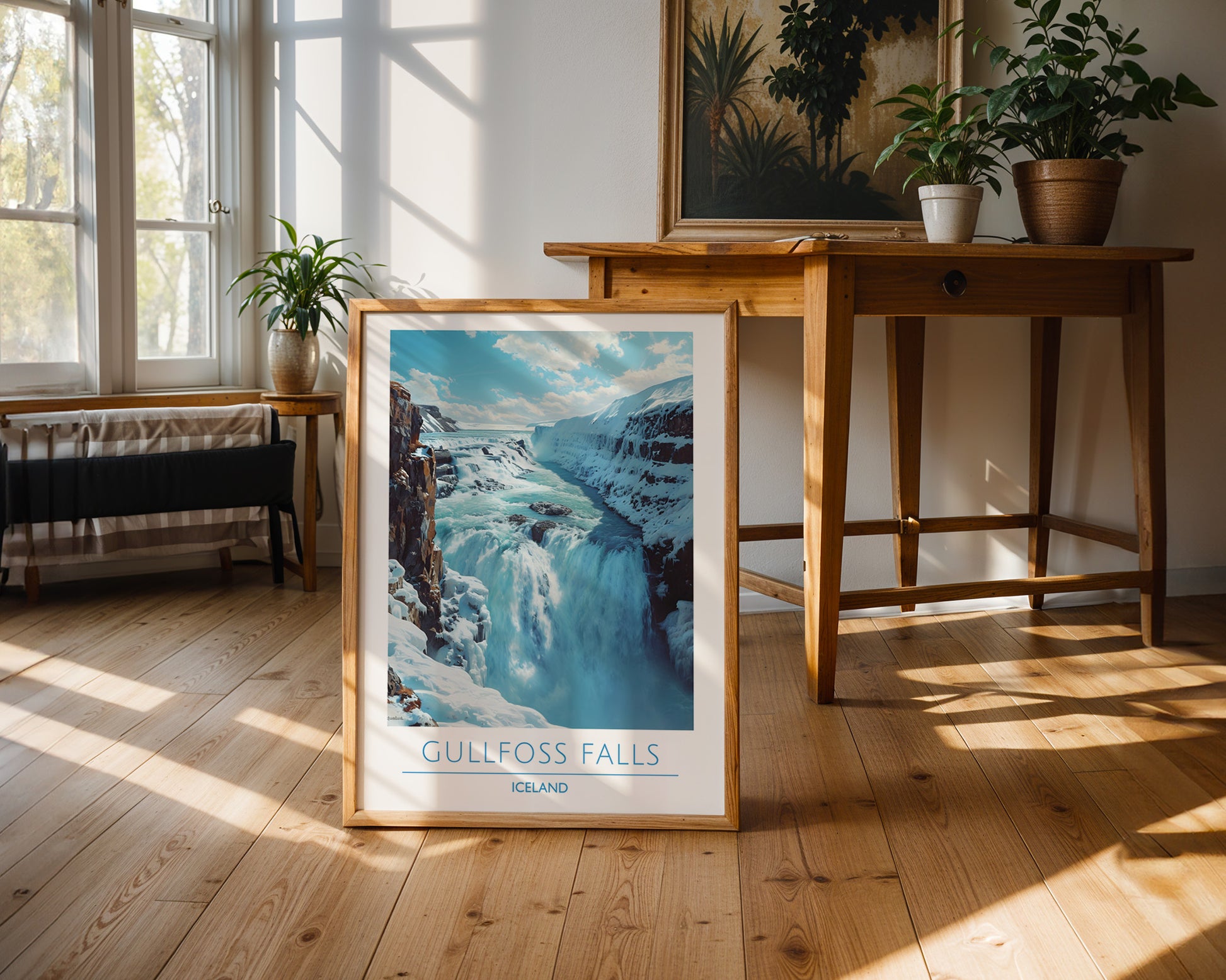 Gullfoss Falls Iceland Poster - GroovyGrove