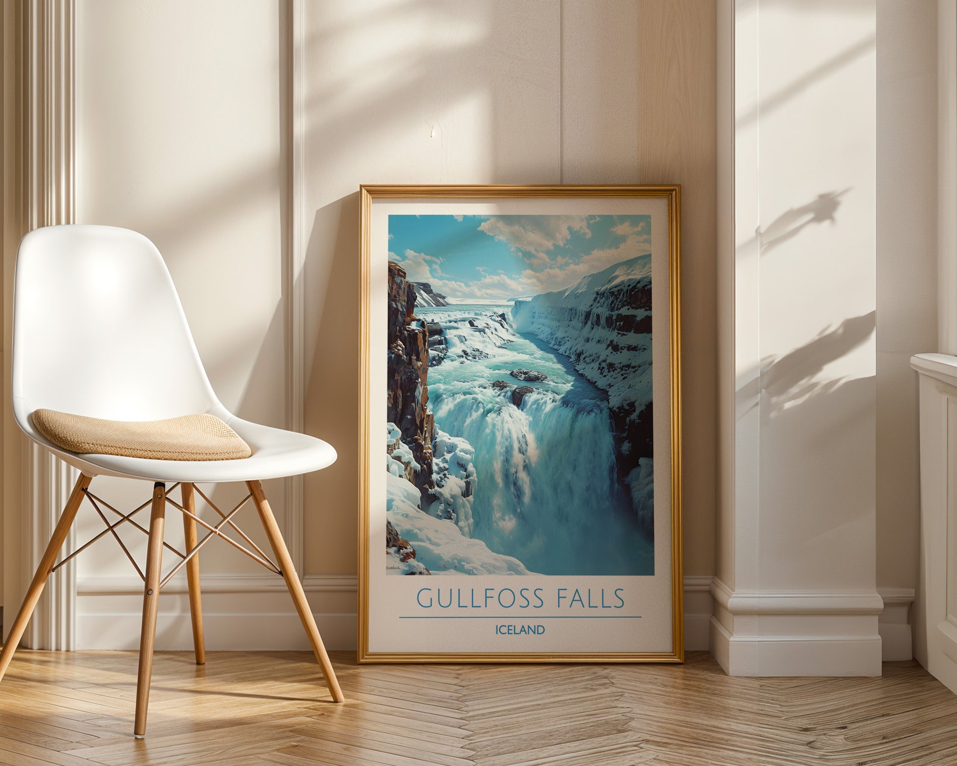 Gullfoss Falls Iceland Poster - GroovyGrove