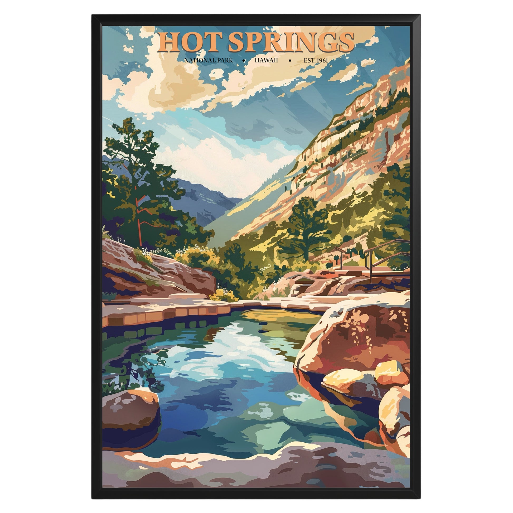 Hot Springs National Park Vintage Poster - GroovyGrove