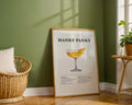 Hanky Panky Cocktail Recipe Poster - GroovyGrove