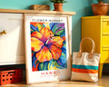 Hawaii State Flower Market Poster - GroovyGrove