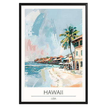 Hawaii Travel Poster - GroovyGrove