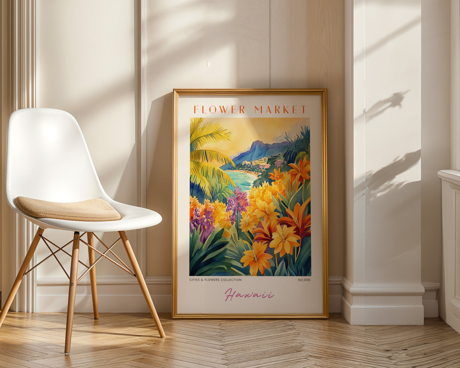 Hawaii Flower Market Poster - GroovyGrove