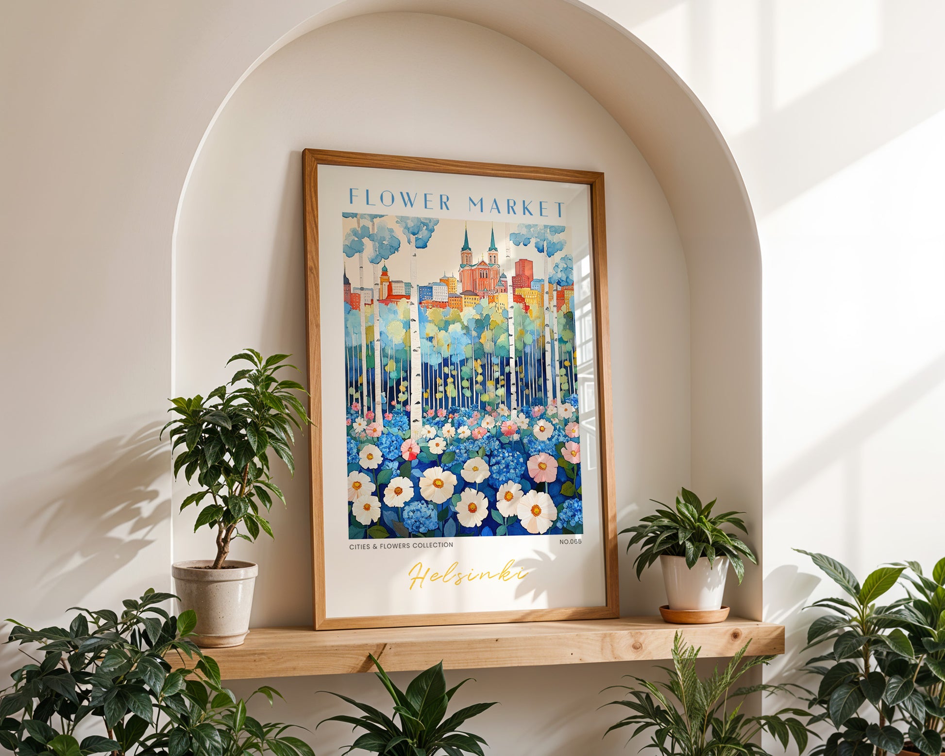 Helsinki Finland Flower Market Poster - GroovyGrove