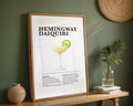 Hemingway Daiquiri Cocktail Recipe Poster - GroovyGrove