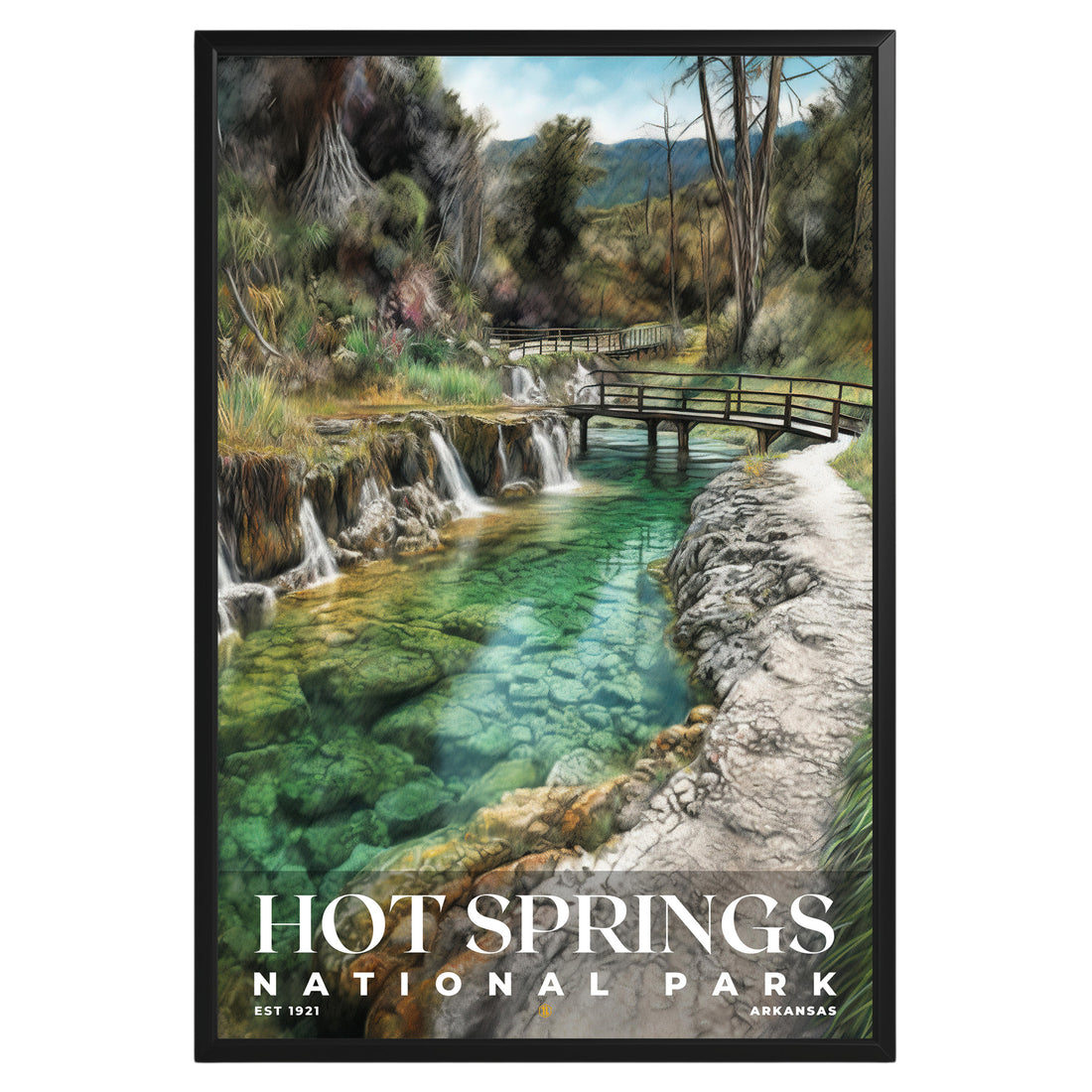 Hot Springs National Park Poster - GroovyGrove