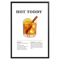 Hot Toddy Cocktail Recipe Poster - GroovyGrove