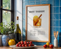 Hot Toddy Cocktail Recipe Poster - GroovyGrove