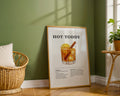 Hot Toddy Cocktail Recipe Poster - GroovyGrove