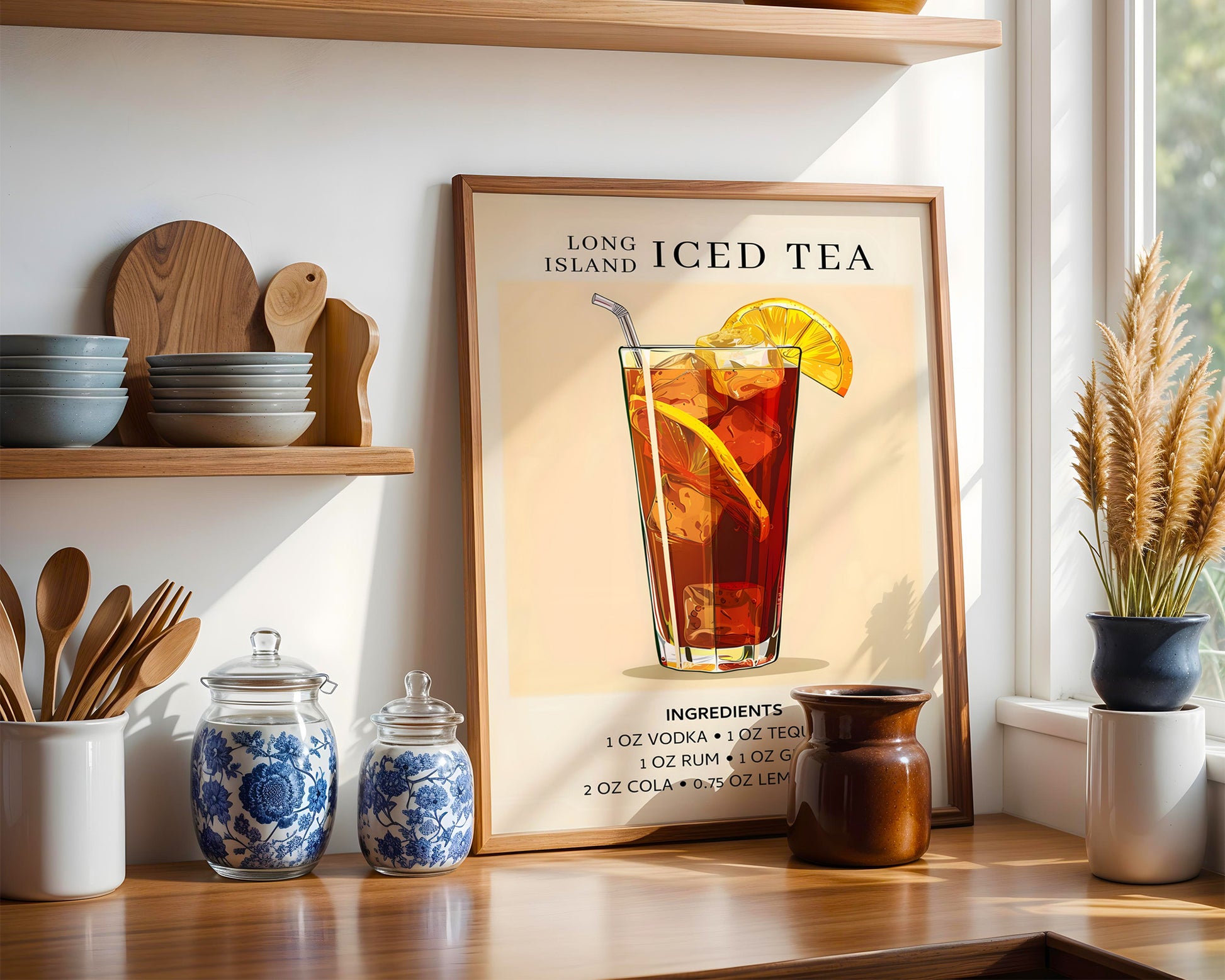 Long Island Iced Tea Vintage Cocktail Poster - GroovyGrove