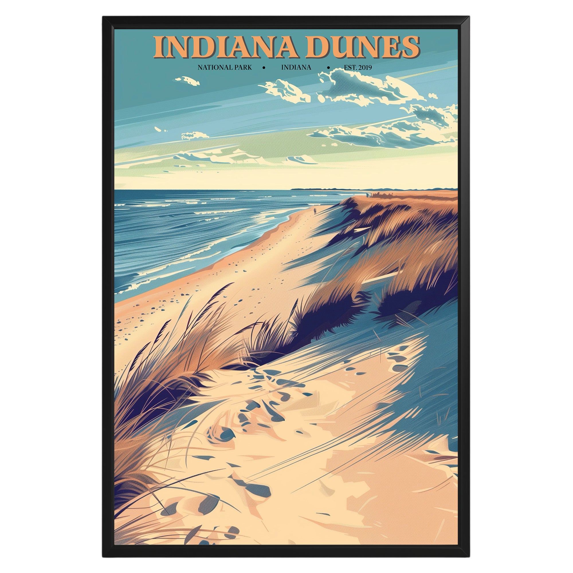 Indiana Dunes National Park Vintage Poster - GroovyGrove