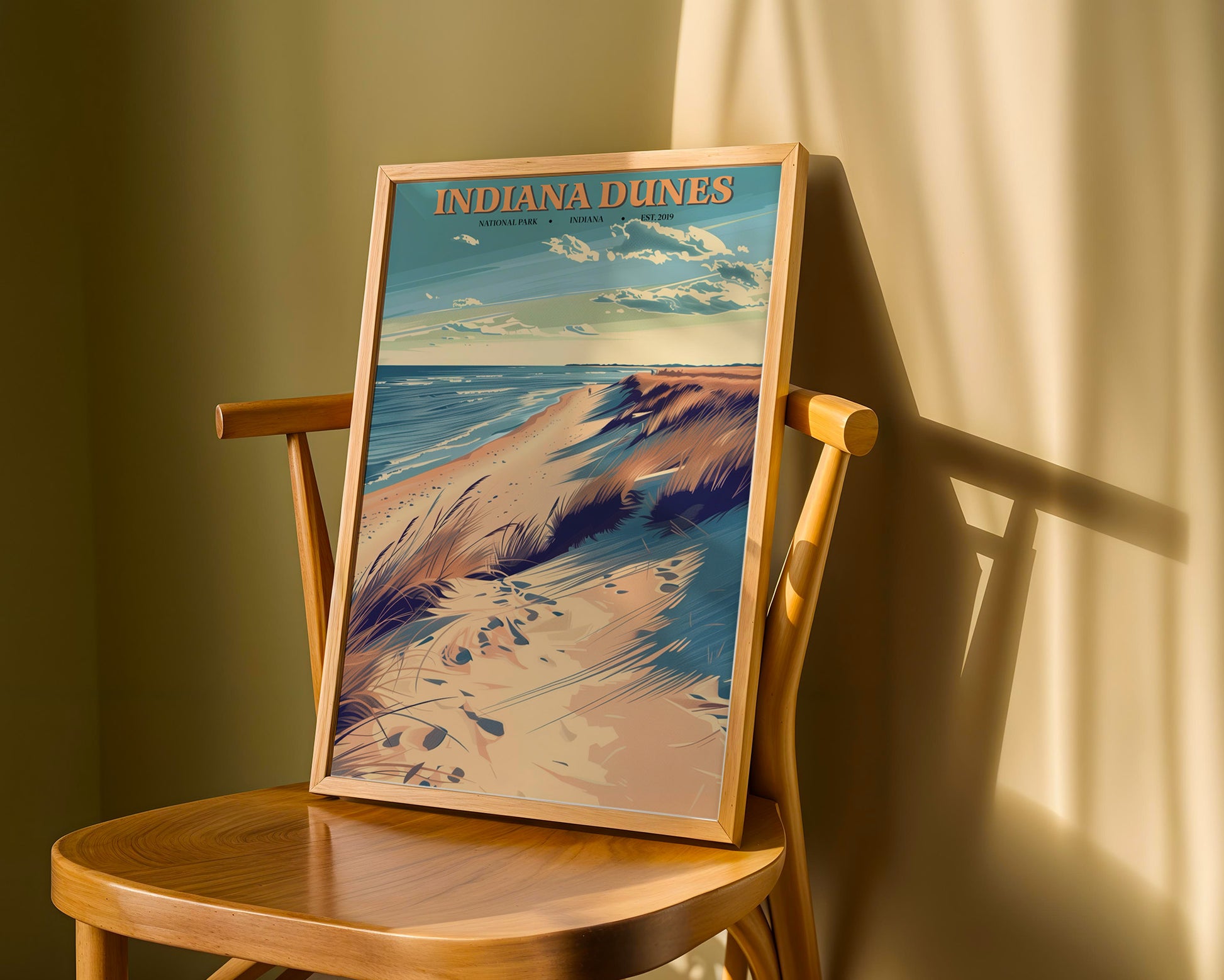 Indiana Dunes National Park Vintage Poster - GroovyGrove