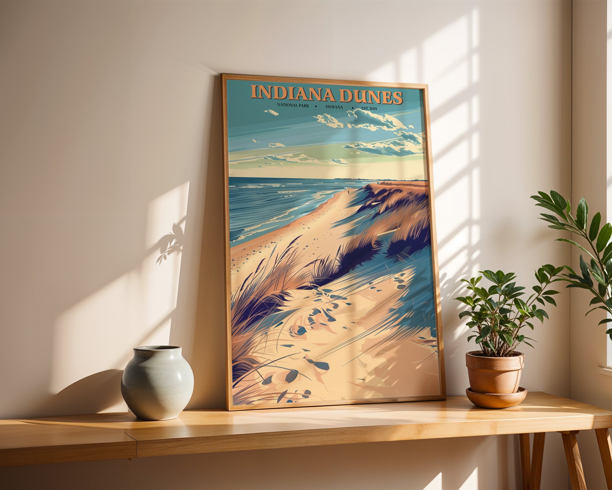 Indiana Dunes National Park Vintage Poster - GroovyGrove