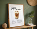 Iced Caramel Latte Macchiato Coffee Recipe Poster - GroovyGrove