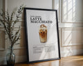 Iced Caramel Latte Macchiato Coffee Recipe Poster - GroovyGrove