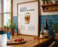 Iced Caramel Latte Macchiato Coffee Recipe Poster - GroovyGrove