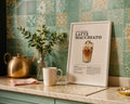 Iced Caramel Latte Macchiato Coffee Recipe Poster - GroovyGrove