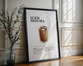 Iced Mocha Coffee Recipe Poster - GroovyGrove