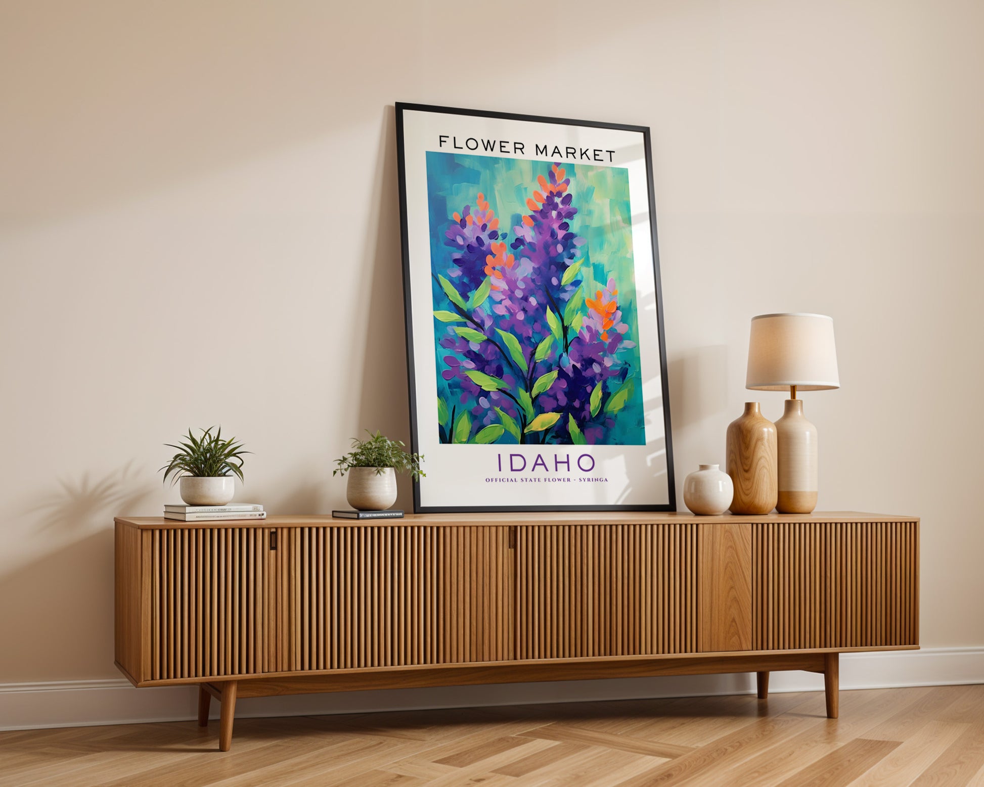 Idaho State Flower Market Poster - GroovyGrove