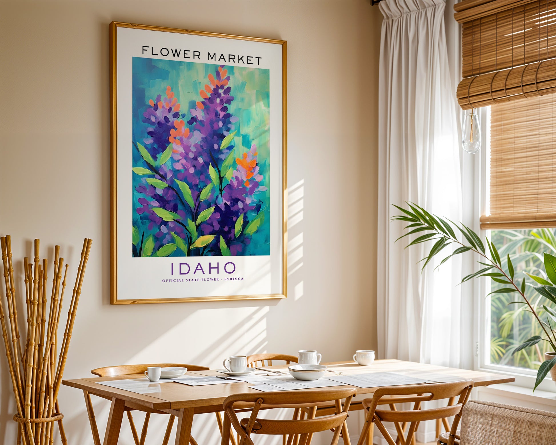 Idaho State Flower Market Poster - GroovyGrove