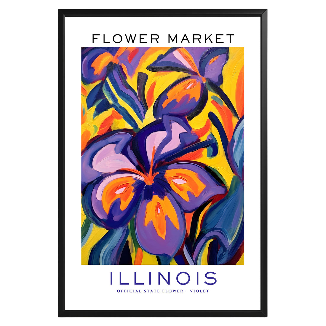 Illinois State Flower Market Poster - GroovyGrove