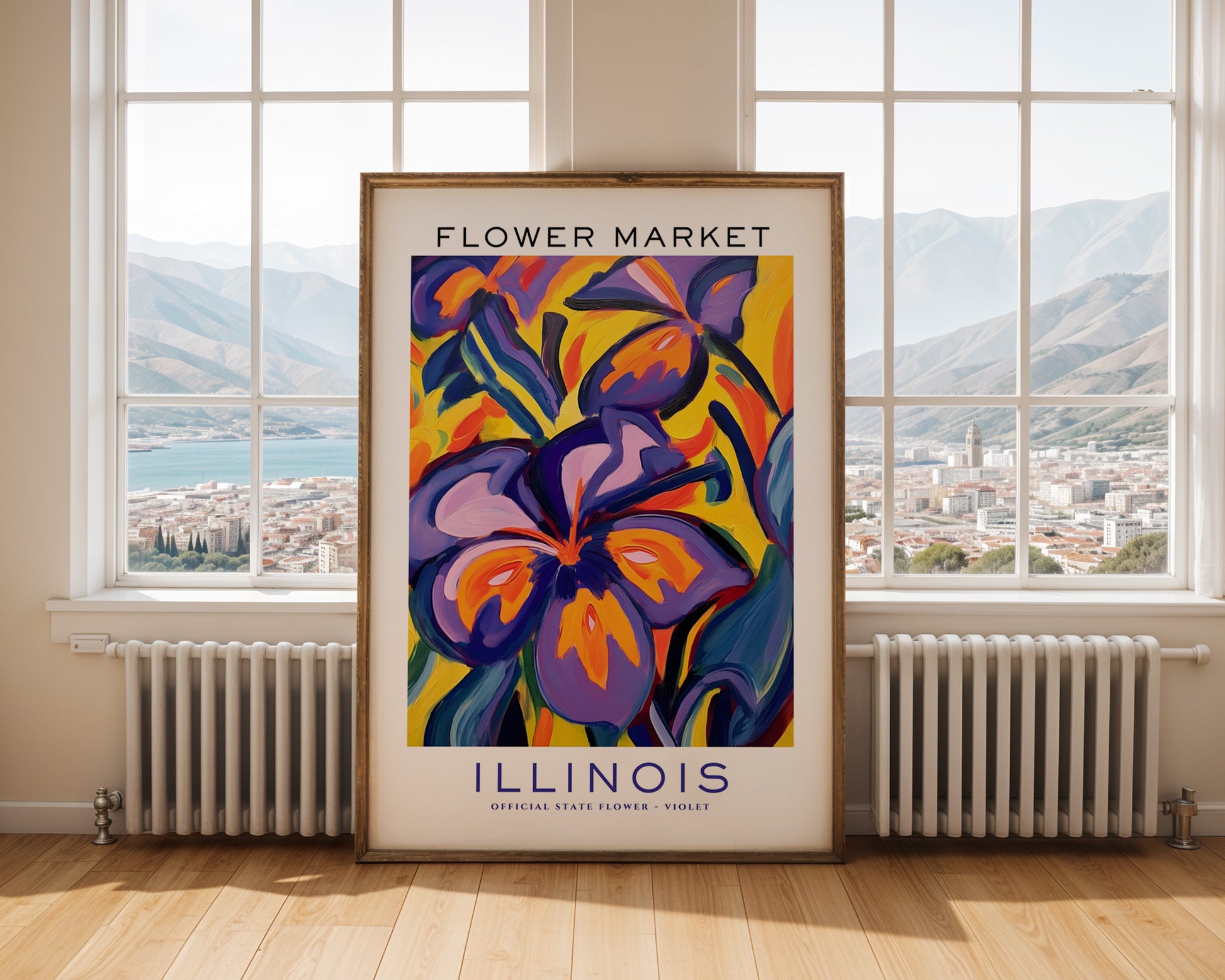 Illinois State Flower Market Poster - GroovyGrove