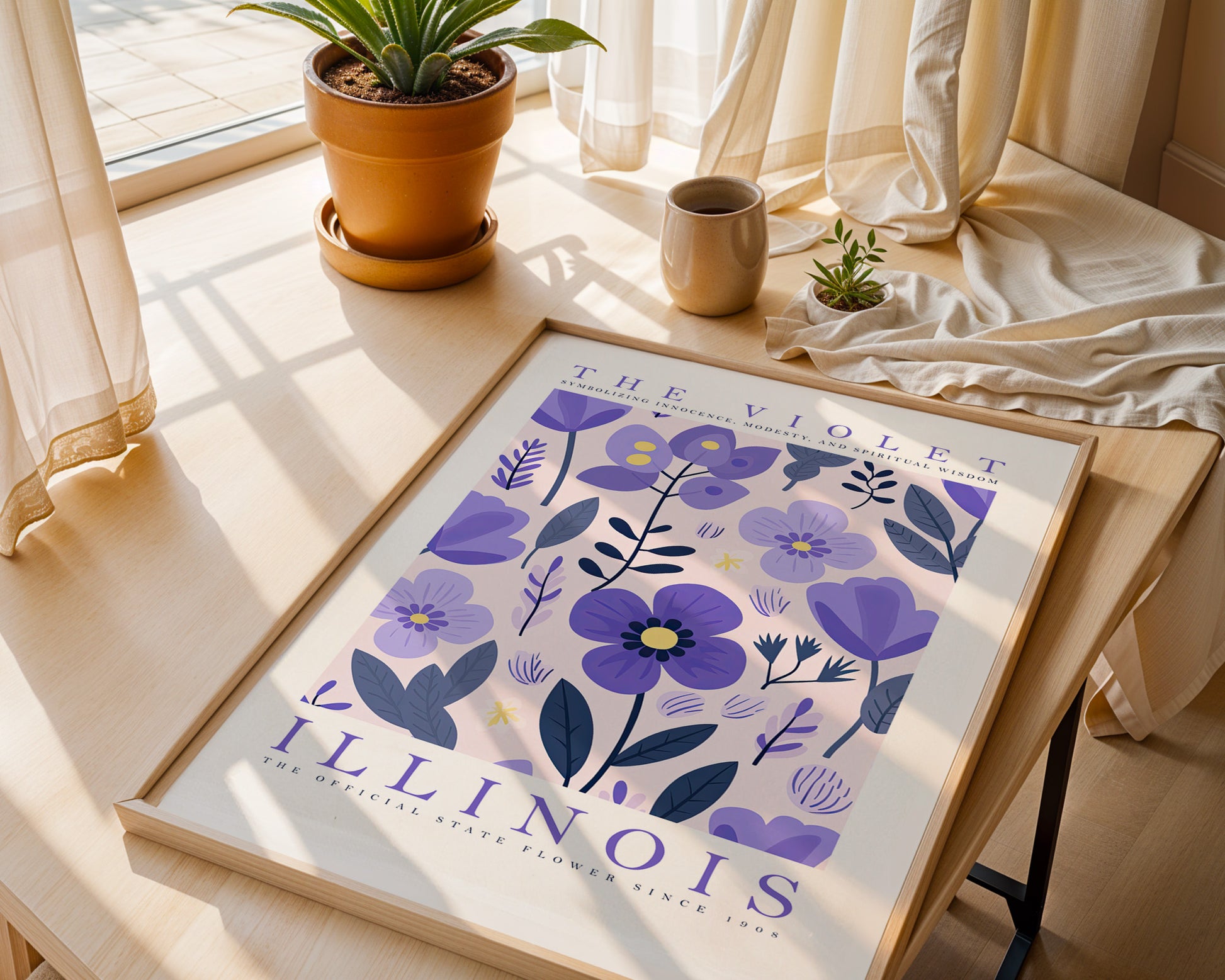 Illinois State Flower Poster - GroovyGrove