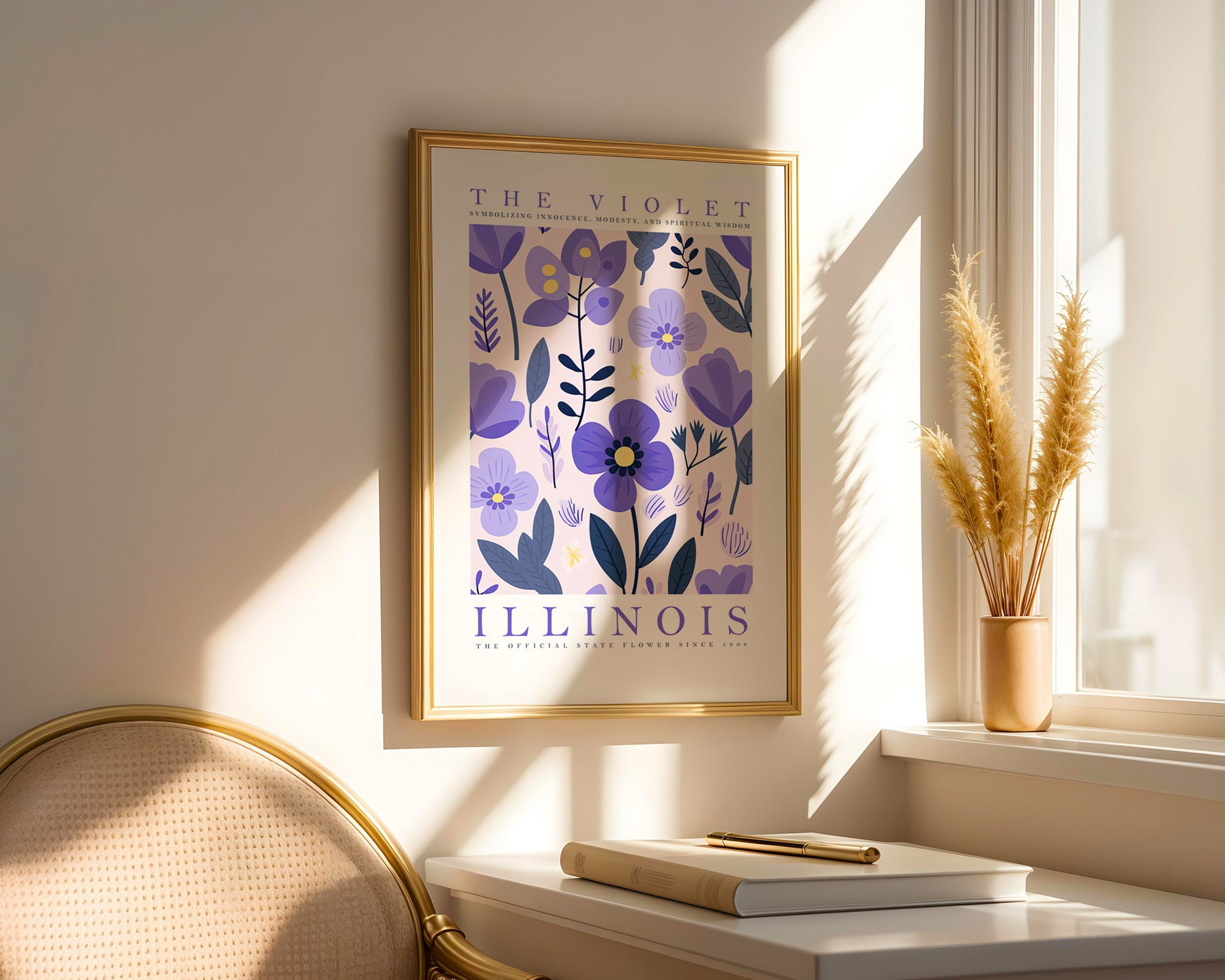 Illinois State Flower Poster - GroovyGrove