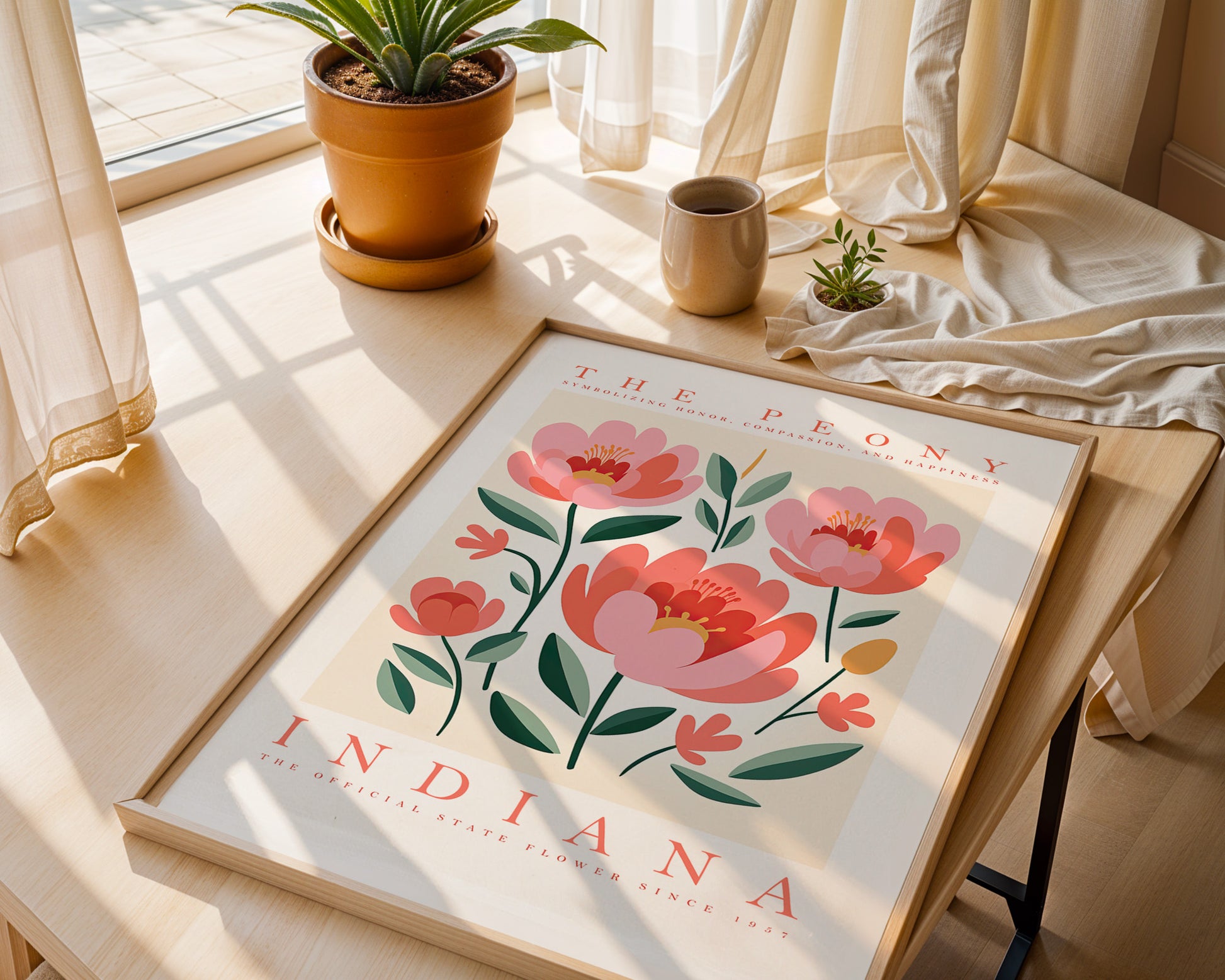 Indiana State Flower Poster - GroovyGrove