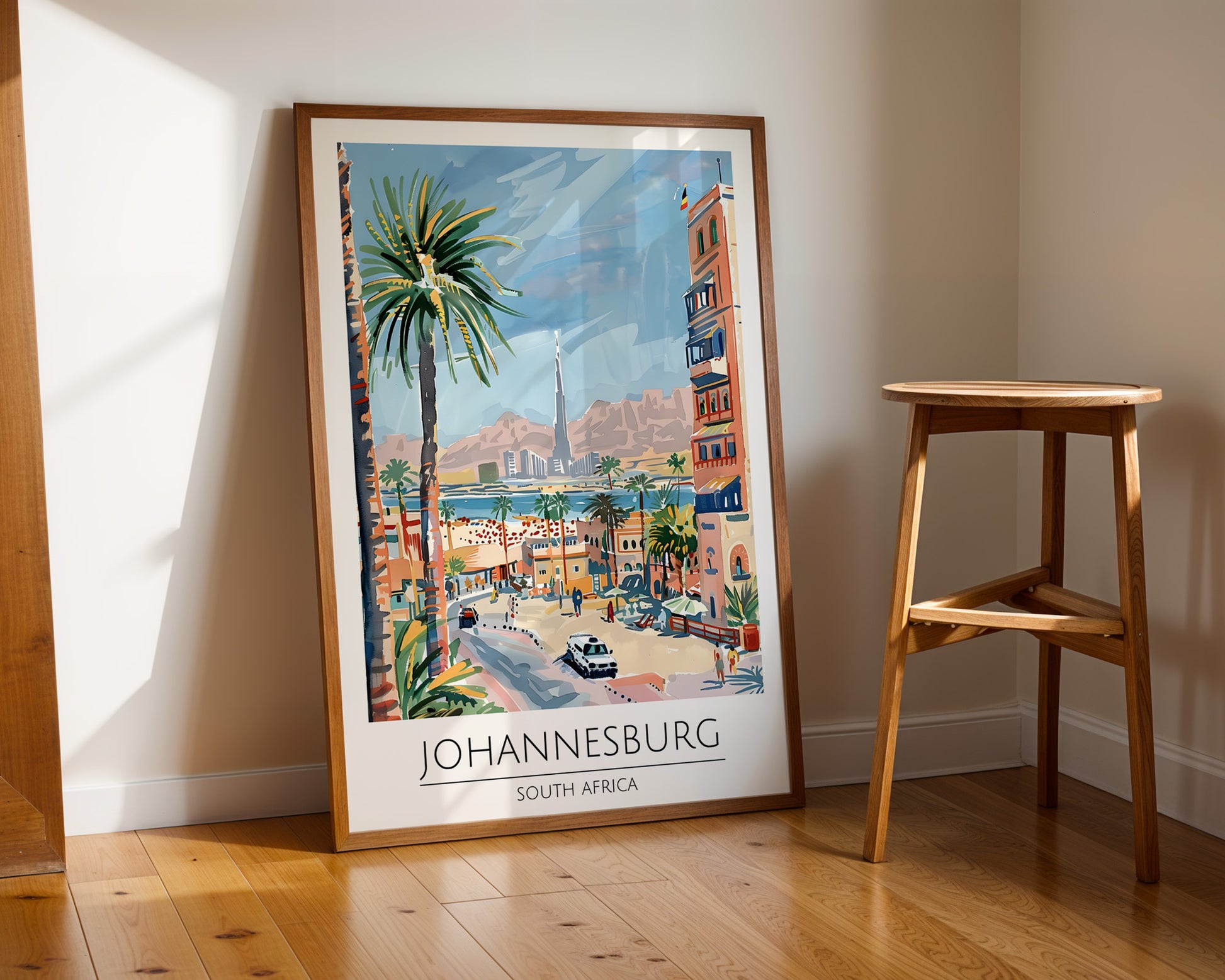 Johannesburg South Africa Travel Poster - GroovyGrove