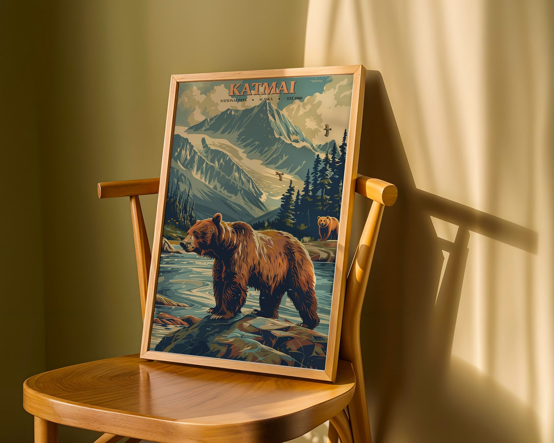 Katmai National Park Vintage Poster - GroovyGrove