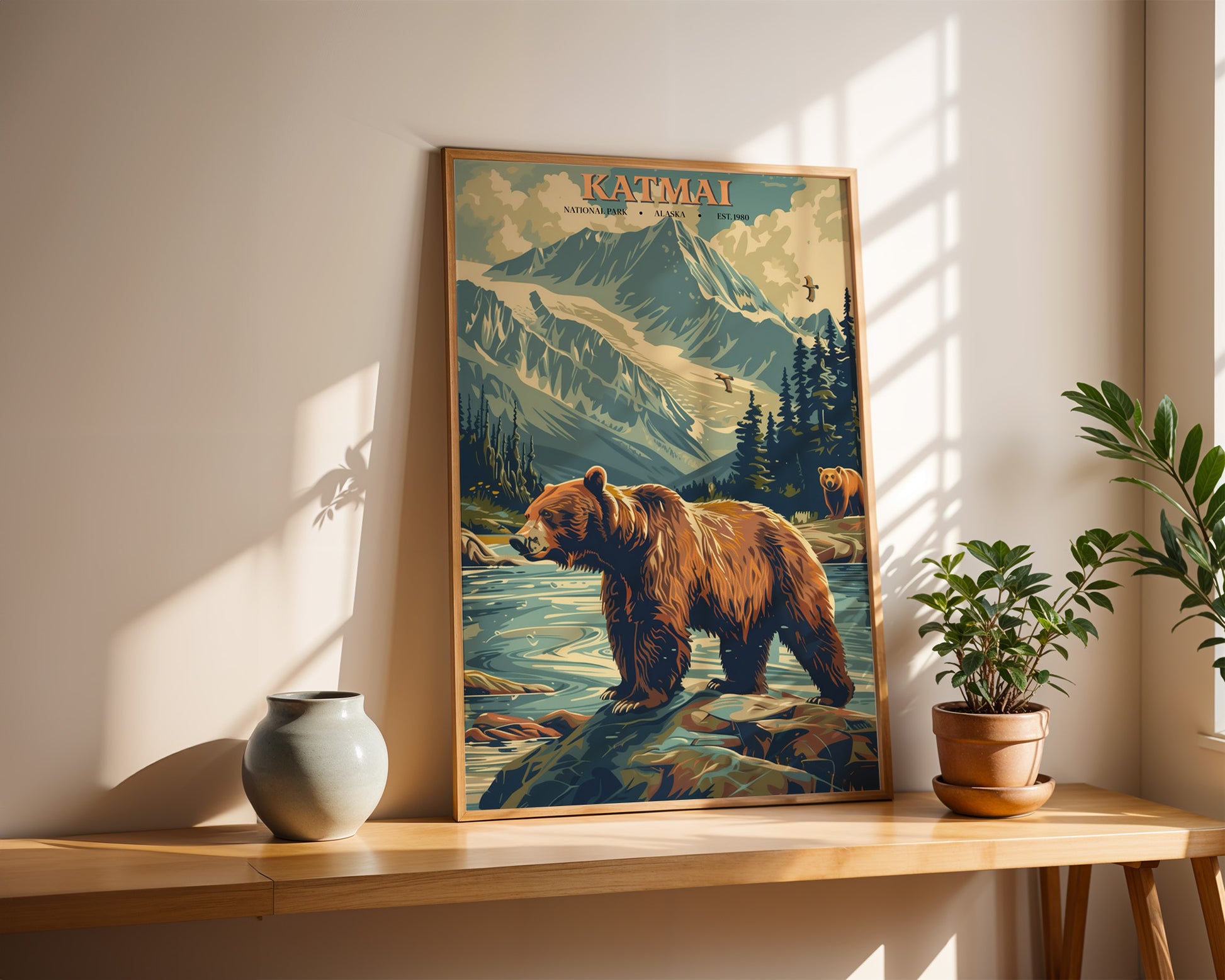 Katmai National Park Vintage Poster - GroovyGrove