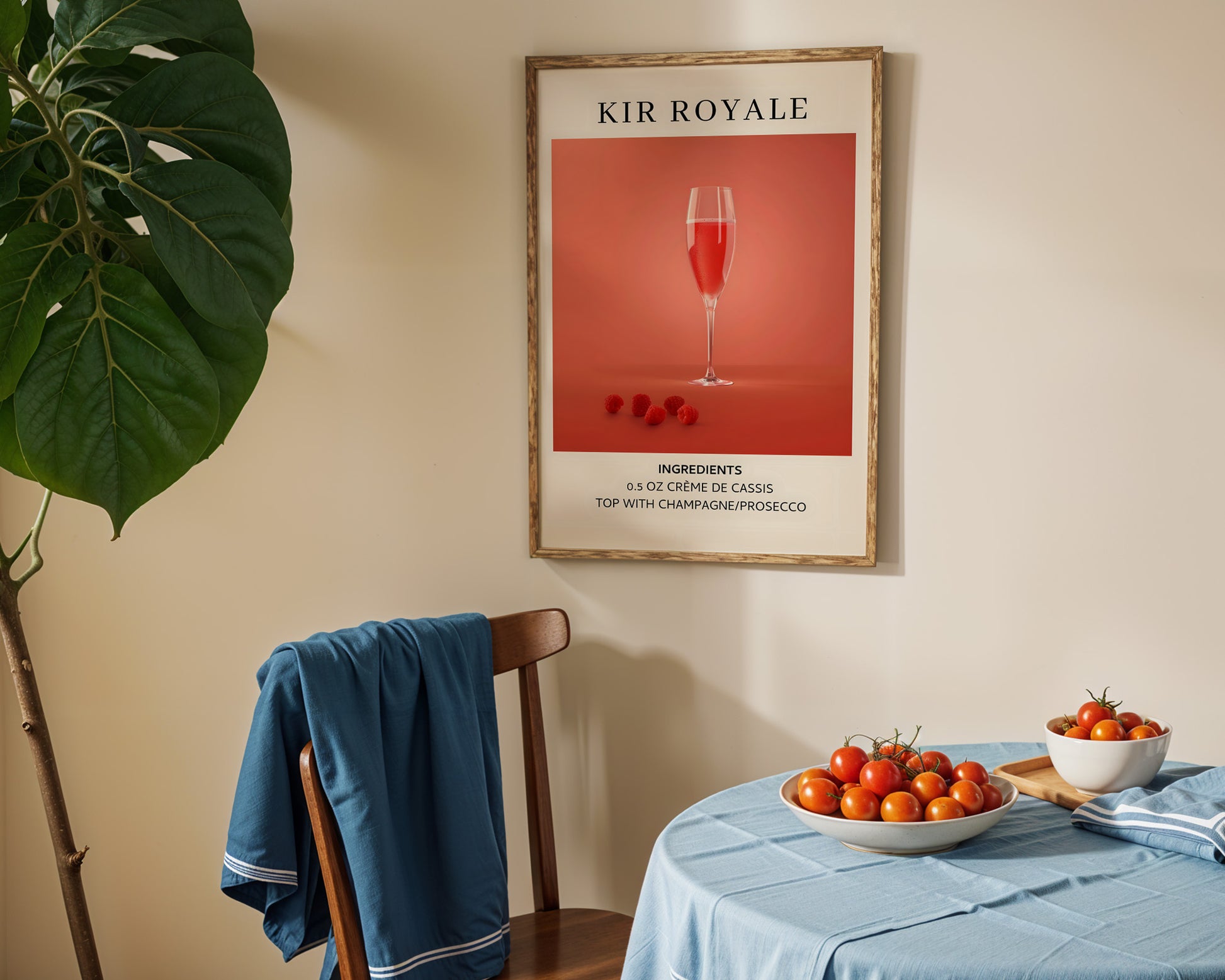 Kir Royale Vintage Cocktail Poster - GroovyGrove