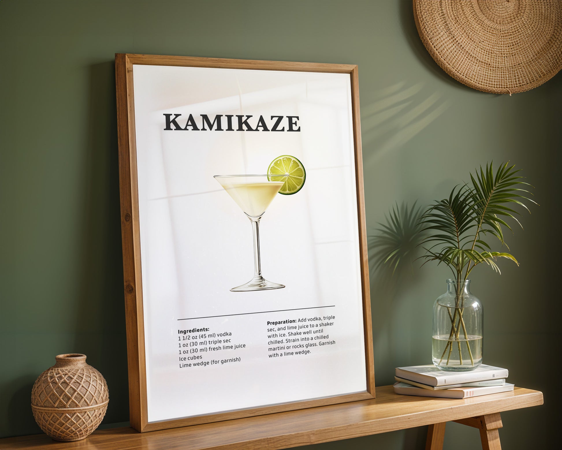 Kamikaze Cocktail Recipe Poster - GroovyGrove