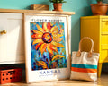 Kansas State Flower Market Poster - GroovyGrove