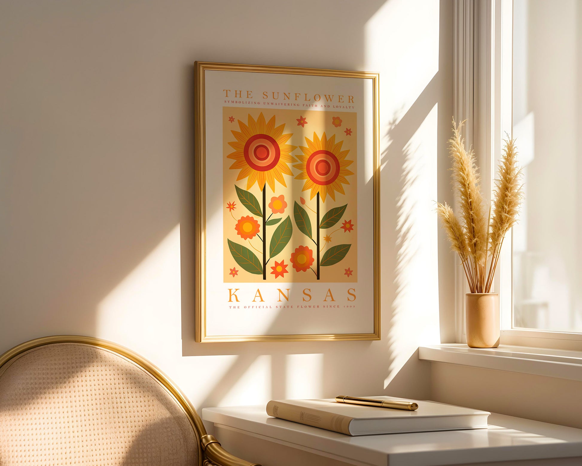 Kansas State Flower Poster - GroovyGrove