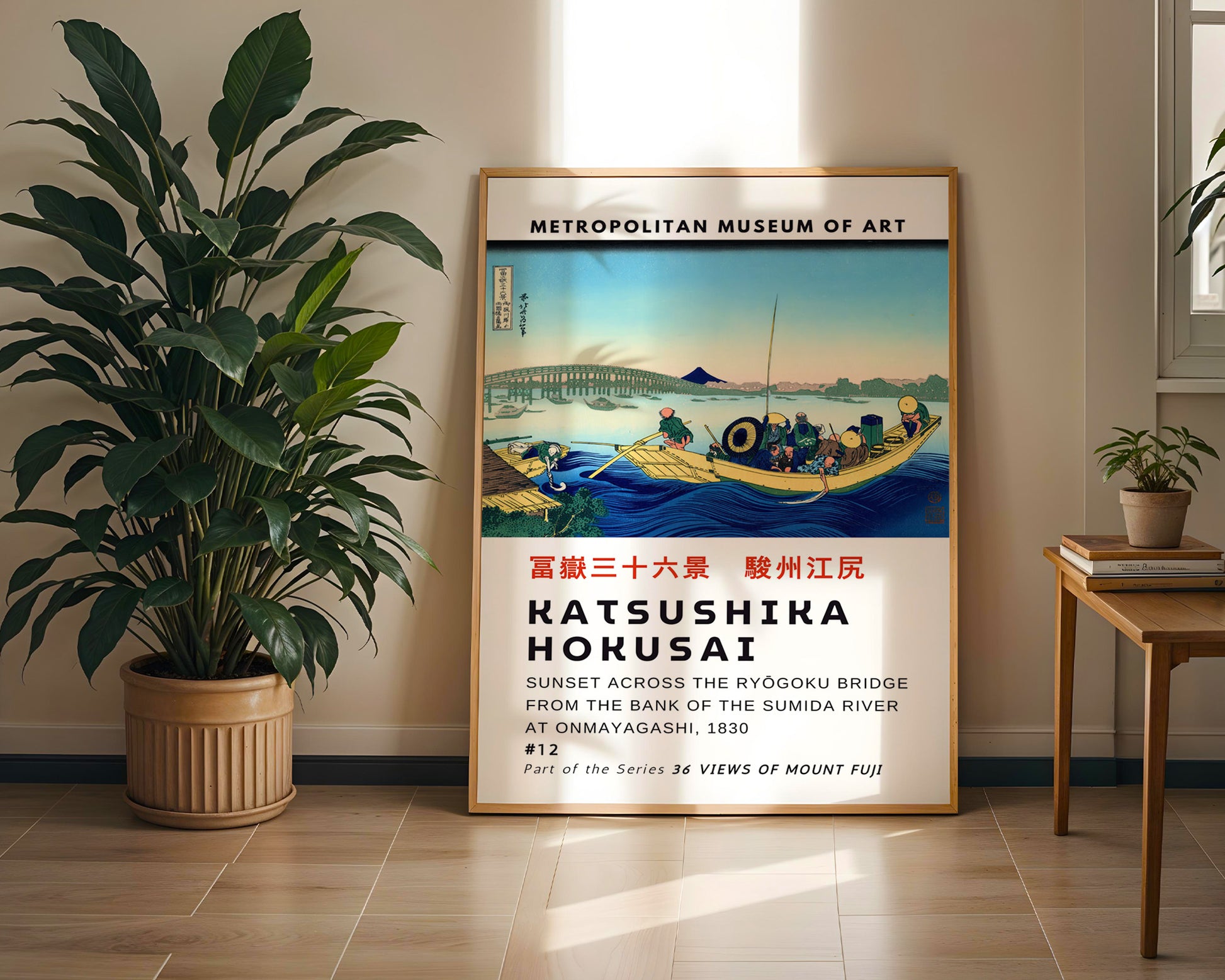 Ryōgoku Bridge Hokusai Poster - GroovyGrove